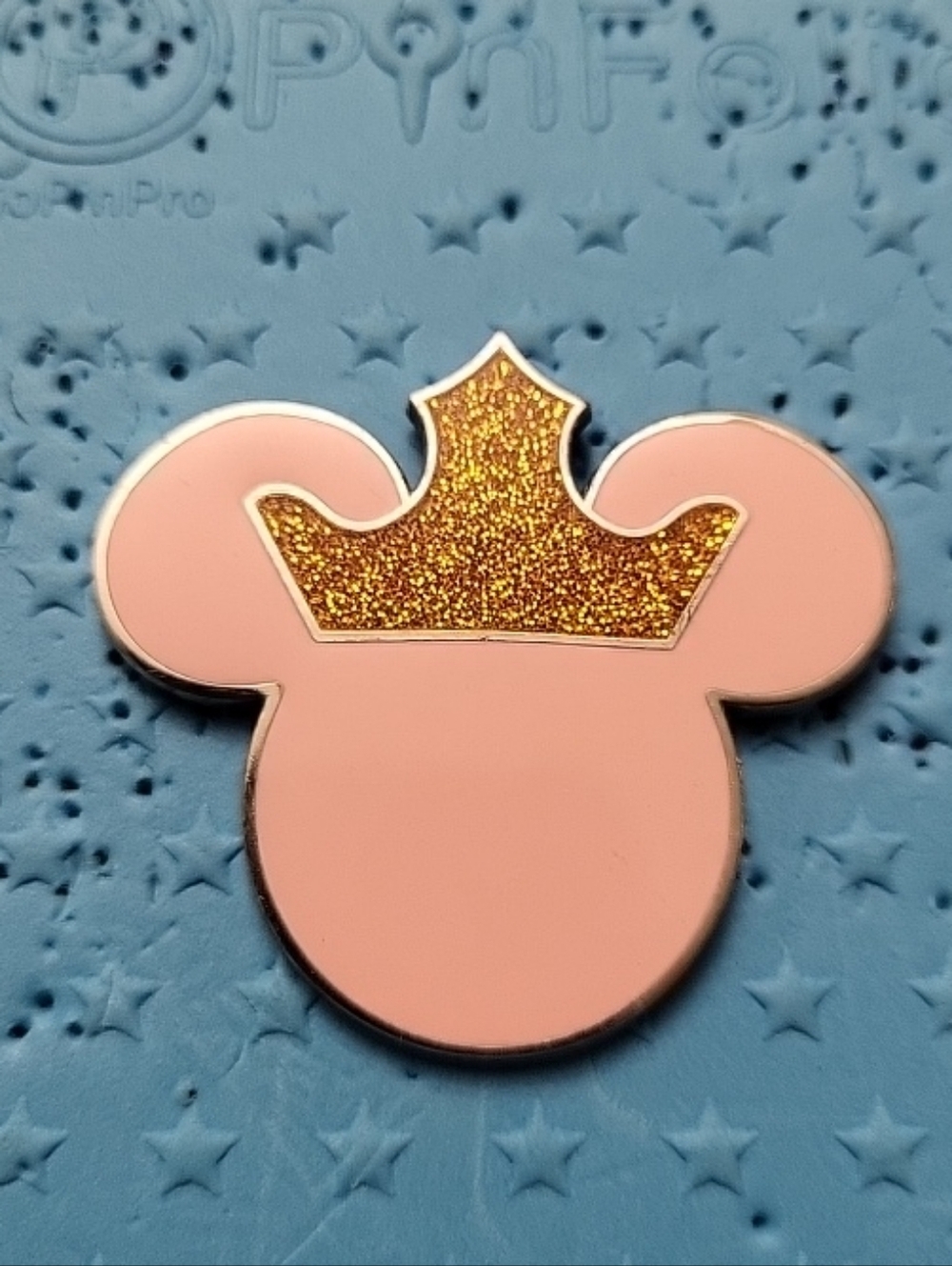 2008 Minnie Mouse Disney Princess Trading Pin, Glitter Tiara, Crown